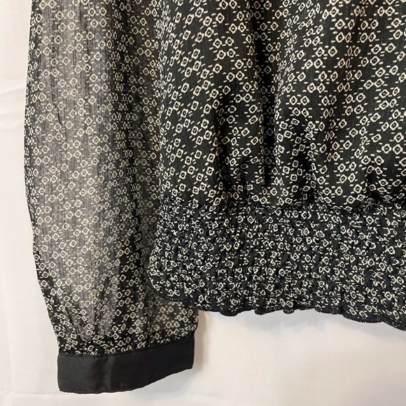 Vero Moda Black Patterned Women's Top - Picture 3 of 8